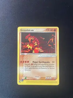 Pokemon Groudon ex 002 Non-Holo Black Star Promo Card 2003 - Image 1