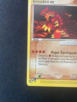 Pokemon Groudon ex 002 Non-Holo Black Star Promo Card 2003 - Image 5