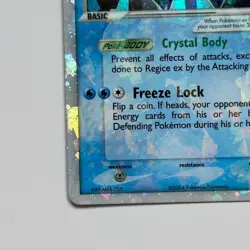 Regice EX 97/101 - Hidden Legends Series - LP - Holo Ultra Rare Card - Image 4