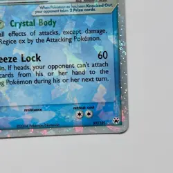 Regice EX 97/101 - Hidden Legends Series - LP - Holo Ultra Rare Card - Image 5