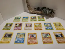 Pokemon Card Lot of 15 Cards Ninjask, Nodoran, Meowth, Magikarp, Macho - Lot #68 - Image 1