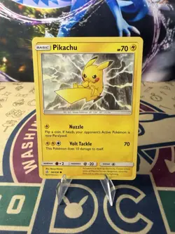 Pokemon Card Pikachu Cosmic Eclipse Common 66/236 moderate played - Image 1