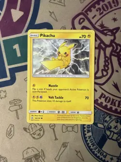 Pokemon Card Pikachu Cosmic Eclipse Common 66/236 moderate played - Image 3