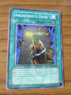 YuGiOh - Archfiend's Oath DCR-092 card - Image 1