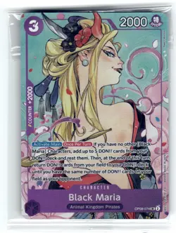 One Piece Promotion Cards #OP08-074 Black Maria (Illustration Box Vol.2) - Image 1