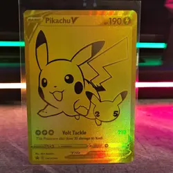 Pokemon Pikachu V SWSH145 Vivid Voltage Promo Foil Card 190 HP - Image 1
