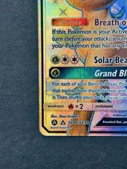 Leafeon GX SV46/SV94 Hidden Fates Shiny Vault Holo Pokemon Card NM - Image 5