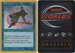 1x Energy Field - Tom Van de Logt - 2000 Moderate Play MTG Magic - Kid Icarus - - Image 1