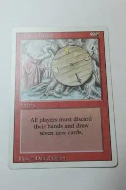 MTG Wheel of Fortune x1- -Revised Edition-Mod/Hvy Play - Image 1