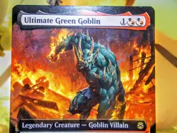 Ultimate Green Goblin extended art magic the gathering spider-man trading card - Image 2