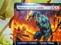 Ultimate Green Goblin extended art magic the gathering spider-man trading card - Image 4