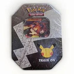 Pokemon TCG 25th Anniversary Celebrations Tin Lance's Charizard V - SEALED 820650809880 - Image 1