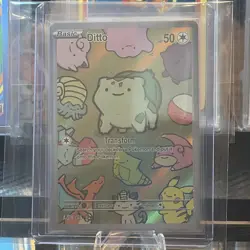 After Skool Hobby Pokemon S2 Ditto/Bulbasaur Full Art Non-TCG Card NM-Mint - Image 1
