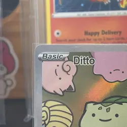 After Skool Hobby Pokemon S2 Ditto/Bulbasaur Full Art Non-TCG Card NM-Mint - Image 3