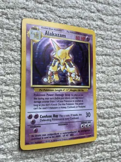 Pokemon TCG Alakazam 1/102 Rare Base Set 1999 Wizards of the Coast - Image 2