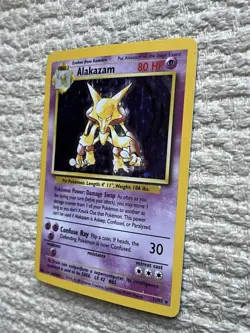 Pokemon TCG Alakazam 1/102 Rare Base Set 1999 Wizards of the Coast - Image 3