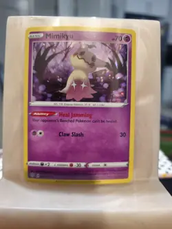 Pokemon TCG Darkness Ablaze Mimikyu 081/189 Cosmos Holo Rare Promo NM/M - Image 1