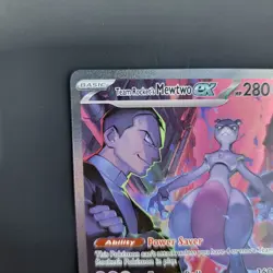 Pokemon TCG Team Rocket's Mewtwo Ex 231/182 SIR Destined Rivals Near Mint Holo - Image 4