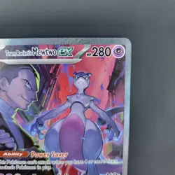 Pokemon TCG Team Rocket's Mewtwo Ex 231/182 SIR Destined Rivals Near Mint Holo - Image 5