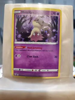 Pokemon TCG Darkness Ablaze Mimikyu 081/189 Cosmos Holo Rare Promo NM/M - Image 1