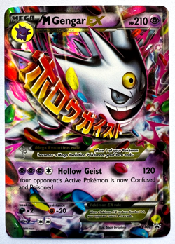 Pokemon TCG M Gengar EX XY166 Black Star XY Promo - Image 1