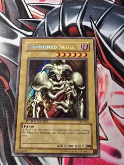 Yugioh! Summoned Skull Limited Secret Rare 2002 BPT-002 - MP - Image 1
