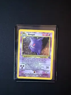 Pokemon TCG Gengar Fossil Holo Card 5/62 Rare - Image 1