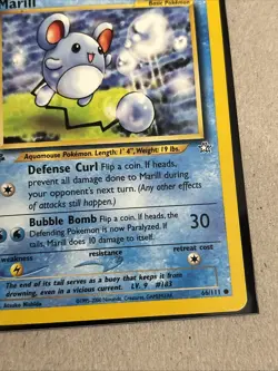 1st Edition Marill - Neo Genesis - #66/111 - Vintage Pokemon Card 2000 WOTC - Image 2