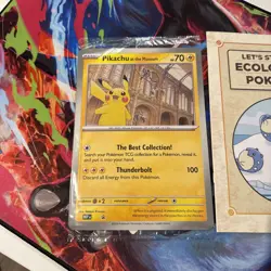 Pikachu At The Museum Jumbo Promo Pokemon Card Sealed - Image 1