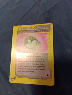 Pokemon Skyridge Set Reverse-Holo "Friend Ball" Trainer Card 126/144 (English) - Image 1