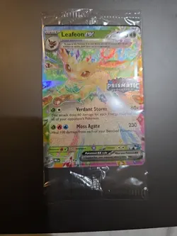 Leafeon EX Prismatic Evolutions STAMPED Sealed Promo Card 006/131 Surprise Box - Image 1