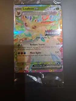 Leafeon EX Prismatic Evolutions STAMPED Sealed Promo Card 006/131 Surprise Box - Image 4