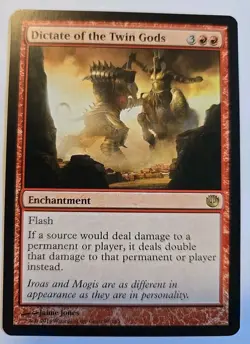 2014 Wizard Coast Magic The Gathering Journey into Nyx Dictate Twin Gods 93 Card - Image 1