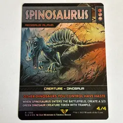 Spinosaurus - Regisaur Alpha (Foil) #1393 NM Secret Lair Drop Magic MTG - Image 1