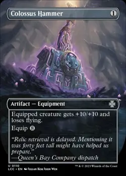 MTG Colossus Hammer - Foil - Borderless, Commander: The Lost Caverns of Ixalan, - Image 1