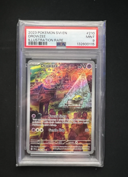 2023 Pokemon SVI Scarlet & Violet #210 Drowzee Illustration Rare PSA 9 - Image 1