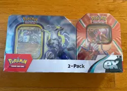 Pokemon TCG Paldea Legends Miraidon Koraidon ex Tin 2 Pack New Sealed - Image 1