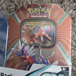 Pokemon TCG Paldea Legends Miraidon Koraidon ex Tin 2 Pack New Sealed - Image 3