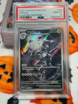 PSA 10 GEM Mint Steelix 150/132 Illustration Rare Full Art - Pokemon ME01 MEG - Image 3