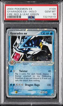 2004 POKEMON EX FIRE RED & LEAF GREEN #109 GYARADOS EX-HOLO PSA 10 - Image 1