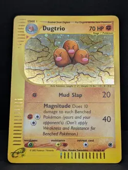 Dugtrio 010/165 Expedition Base Set Holo Rare Pokemon TCG Nintendo e-reader LP+ - Image 3