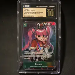 One Piece TCG Perona OP09-034 Illustration Box Vol. 4 Promo Holo CGC Pristine 10 - Image 1