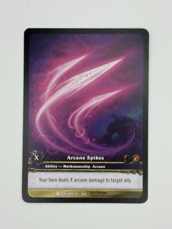 World of Warcraft TCG Drums 91/268 Extended Art Arcane Spikes - Image 1