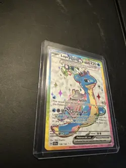 Lapras EX 158/142 Stellar Crown Special Illustration Rare Card - Image 1