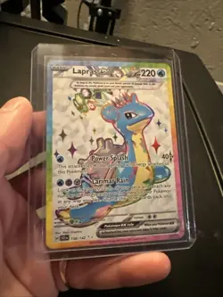 Lapras EX 158/142 Stellar Crown Special Illustration Rare Card - Image 2