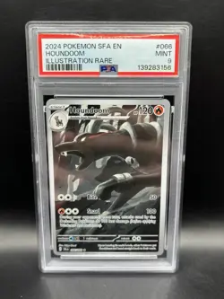 HOUNDOOM 066/064 PSA 9 SHROUDED FABLE ILLUSTRATION RARE POKEMON CARD ENGLISH - Image 1