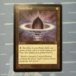 Lotus Petal - Tempest - Magic The Gathering - Vintage 1997 - Image 1