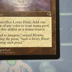 Lotus Petal - Tempest - Magic The Gathering - Vintage 1997 - Image 4