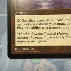 Lotus Petal - Tempest - Magic The Gathering - Vintage 1997 - Image 5