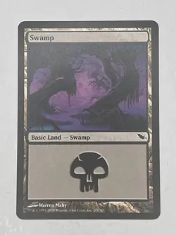 MTG Artist Proof Swamp #291 Shadowmoor Signed by Warren Mahy - Image 1